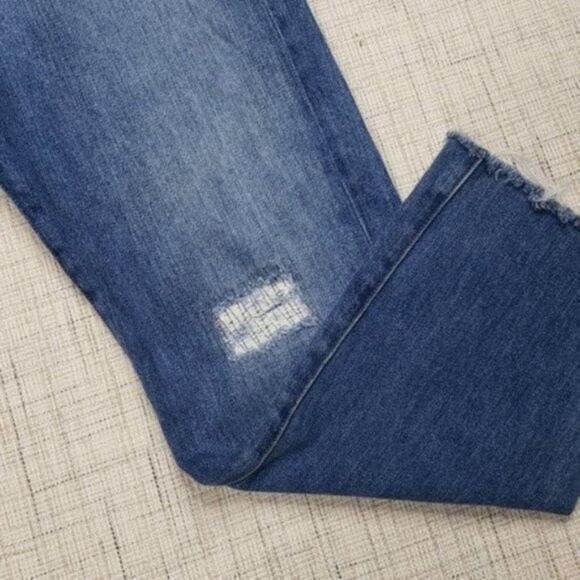 J Brand Steve Vida Boyfriend Patchwork Jeans Size 25 - Picture 4 of 5